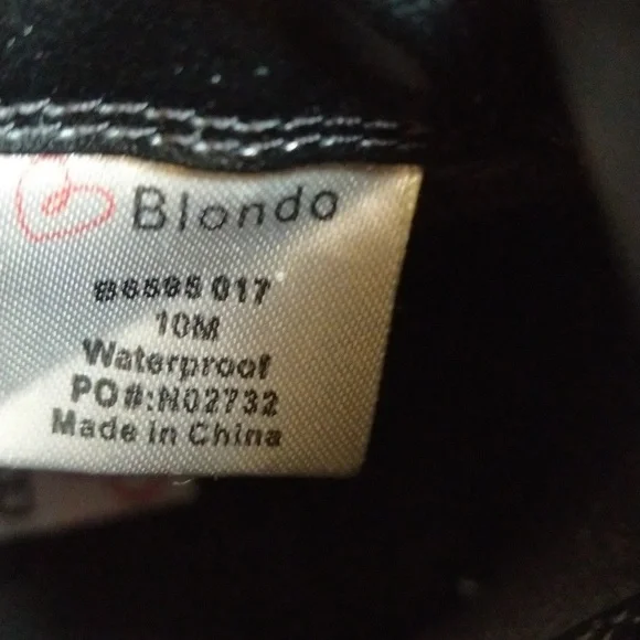 Blondo Lace-up Combat Boots Waterproof Leather Sz 10 NWD - Picture 7 of 8